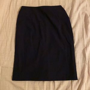 Navy blue pencil skirt